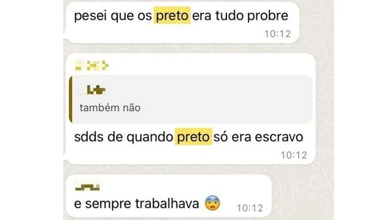 Ofensas começaram assim que o jovem deixou o grupo