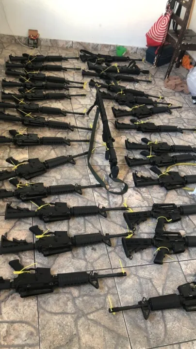 Armas foram apreendidas pela Secretaria de Estado de Polícia Civil e o Ministério Público