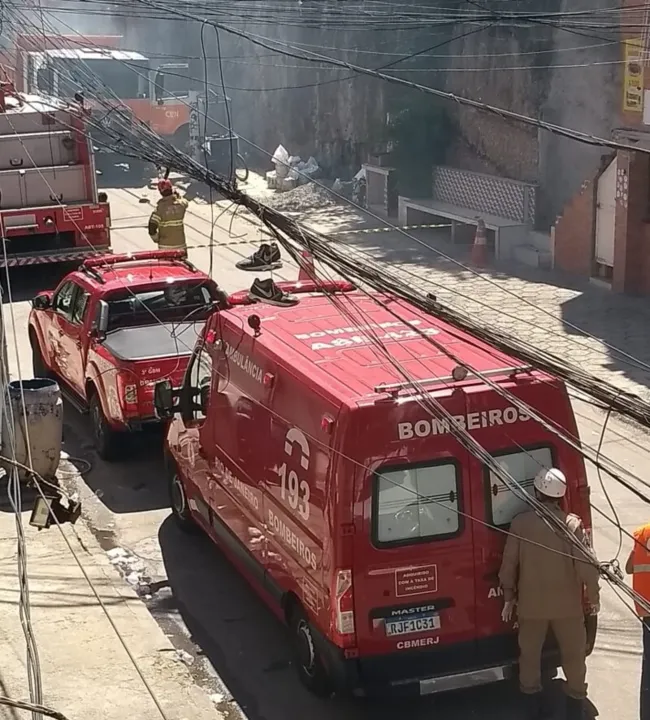 Bombeiros socorrreram a vítima