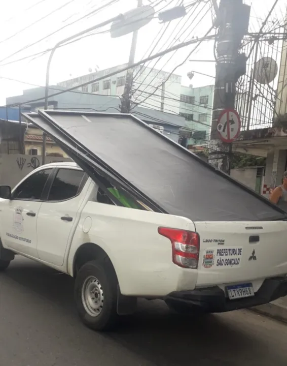 Posto foi multado por fazer propaganda irregular  em SG