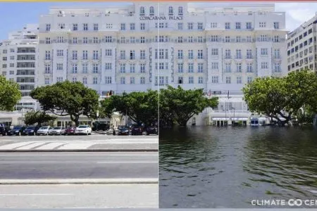 A cidade do Rio de Janeiro seria um dos lugares que ficaria submerso
