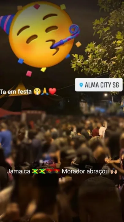 Traficantes do 'CV' celebraram ocupação em SG