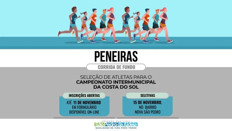 A prova será de 10 Km