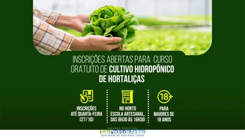 Dentre os temas abordados na formação, está o uso de nutrientes como fósforo, potássio, cálcio e magnésio, necessários para o crescimento saudável das hortaliças