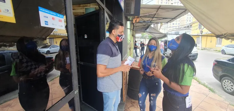 Até o momento, as equipes já visitaram mais de 2 mil estabelecimentos comerciais com ações de conscientização