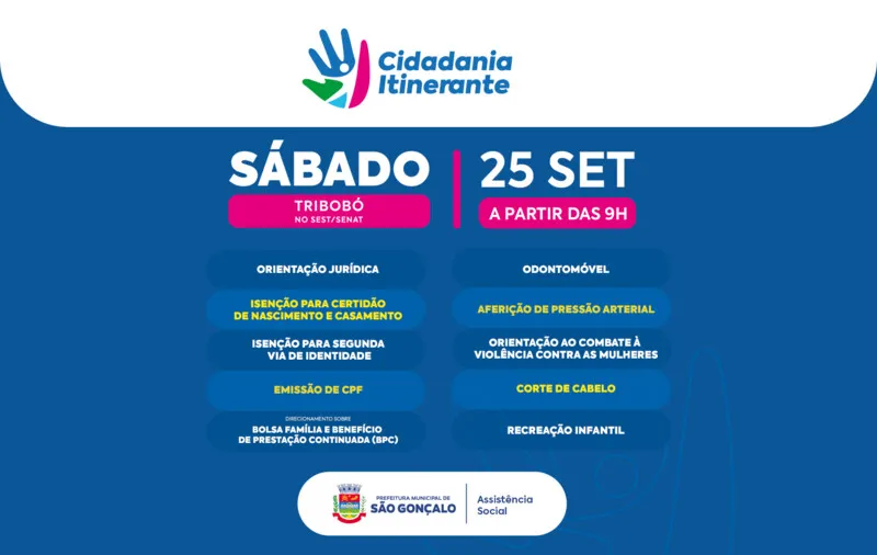 Ação começa às 9h 