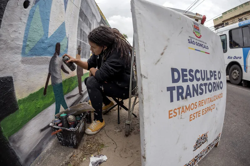 O bairro do Alcântara ganha novas cores a cada dia