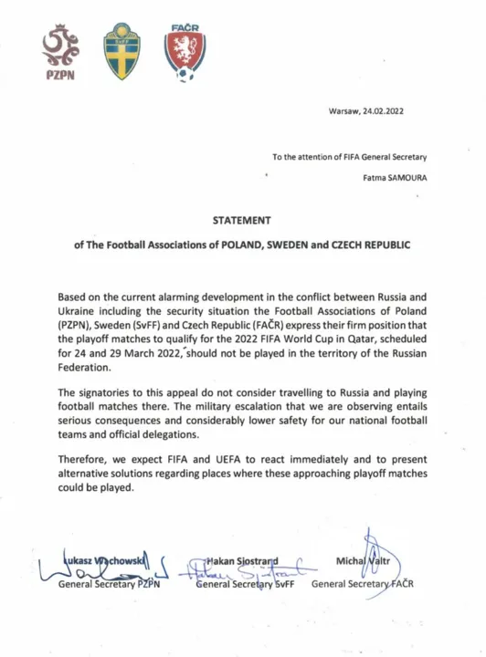 Comunicado foi em comum acordo entre os três países