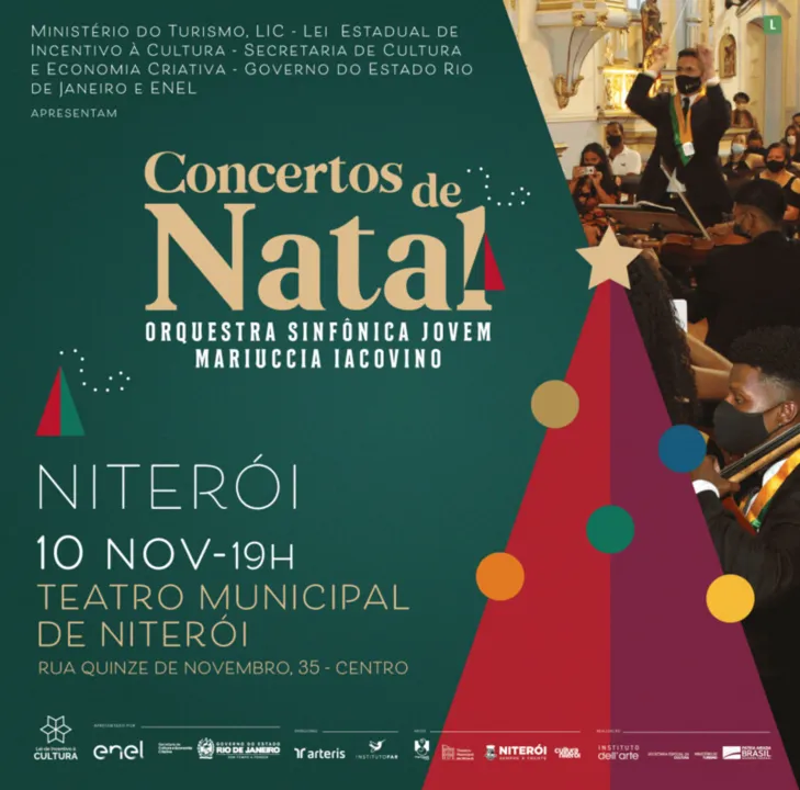 Os concertos, realizados pelo Instituto Dell’Arte, tem no programa Leonard Bernstein, Beethoven, Georges Bizet e Ary Barroso
