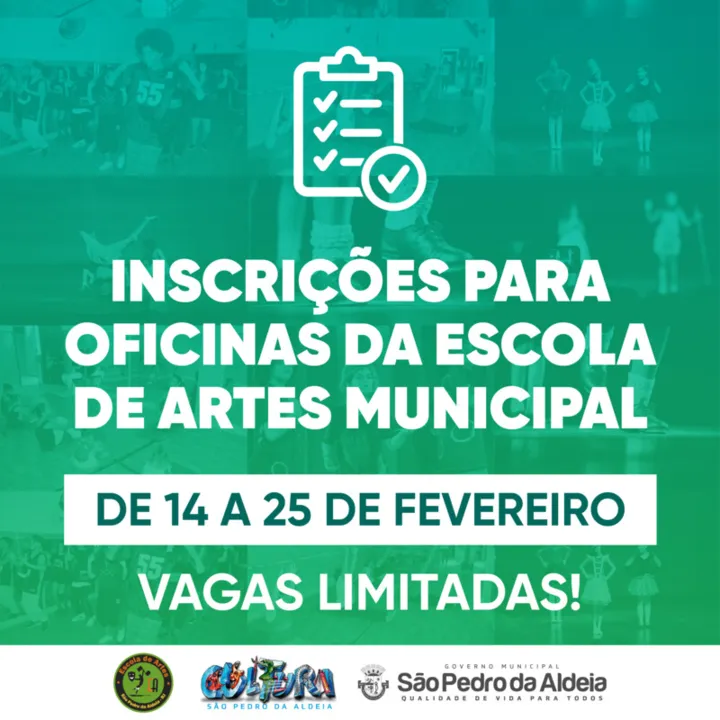 Este ano, são oferecidas 480 vagas distribuídas em oficinas gratuitas