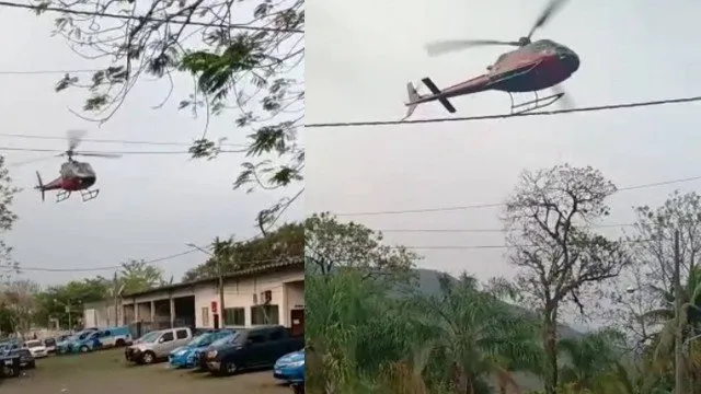 Aeronave seguiu para Niterói, onde criminosos fugiram 