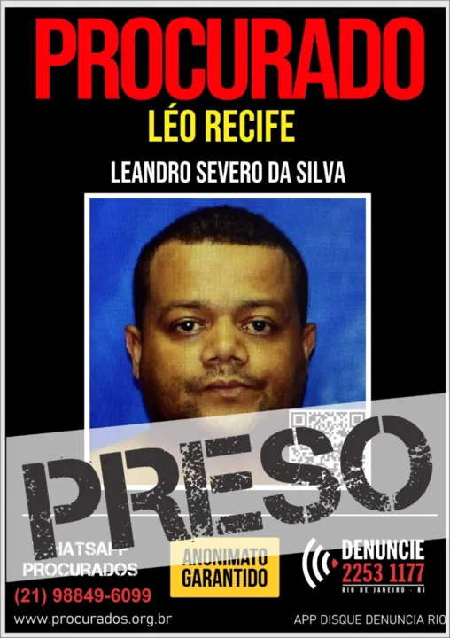 'Léo Recife' é apontado como um dos líderes do 'CV' em SG