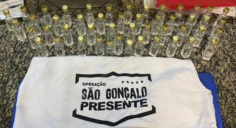 As drogas foram apreendidas 