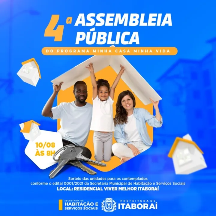 Imóveis ficam no  Residencial Viver Melhor Itaboraí’, localizado no Bairro Esperança.