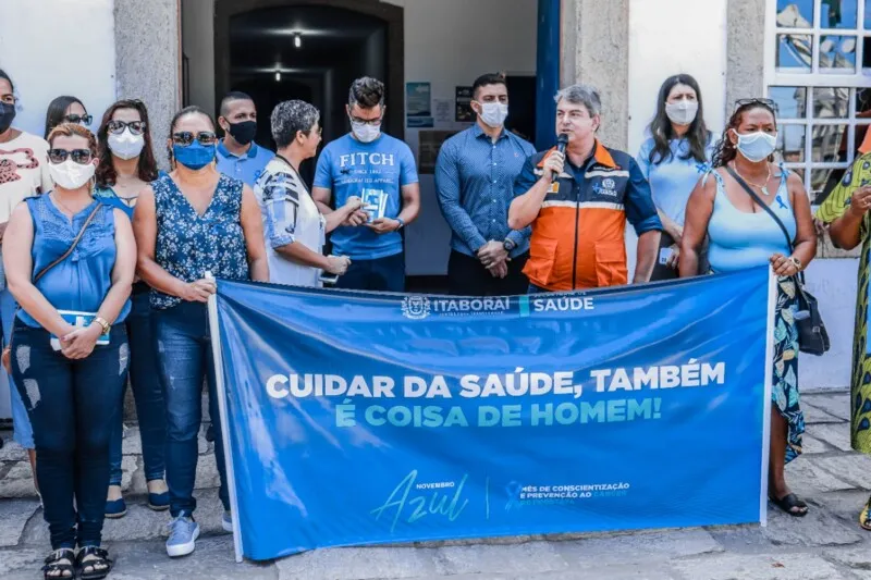 Novembro Azul: ação foi realizada nesta terça-feira (16), no Centro de Itaboraí