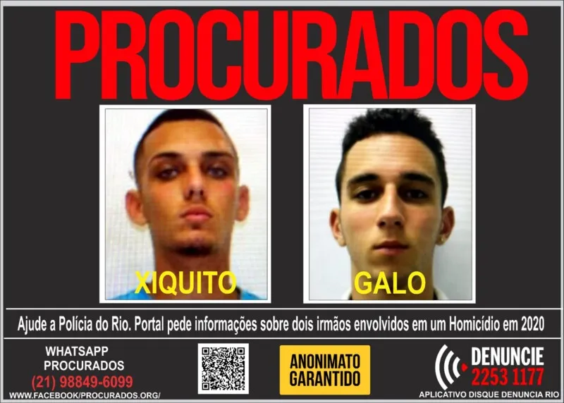 Irmãos são procurados pela polícia 