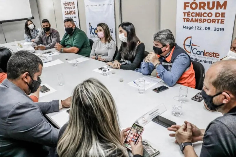 Reunião para firmar o convênio 