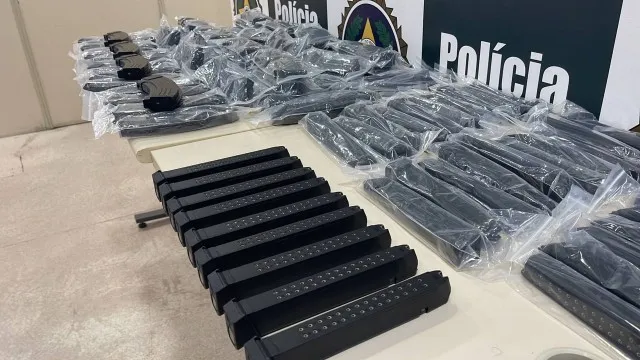Material apreendido durante a operação