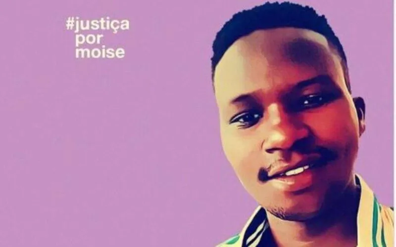 Postagem nas redes sociais pedindo Justiça para Moïse Mugenyi Kabagambe, de 25 anos