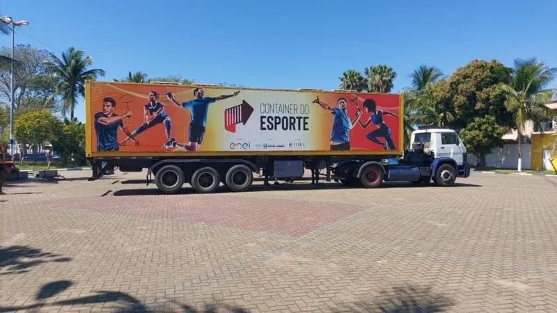 O projeto “Container do Esporte” tem patrocínio da ENEL e da Secretaria de Estado de Esporte