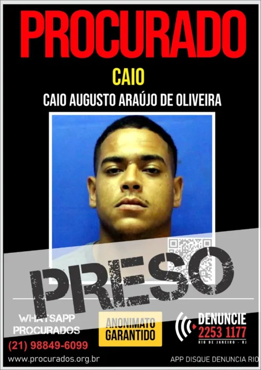 Preso pela Polícia Militar em Copacabana, no Rio