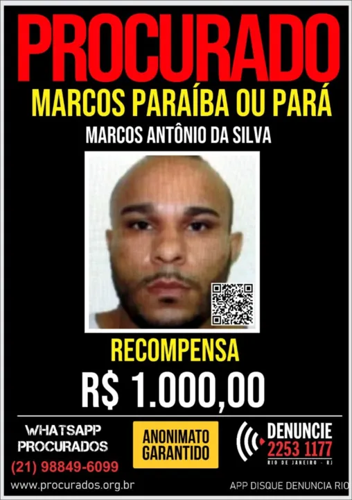 Ele está evadido do Sistema Penitenciário desde 2019 
