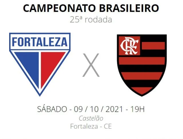 Fortaleza e Flamengo jogam neste sábado (9)