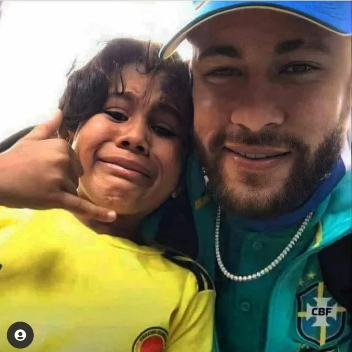 Postagem defendendo Neymar feita pelo pai do atleta em suas redes sociais
