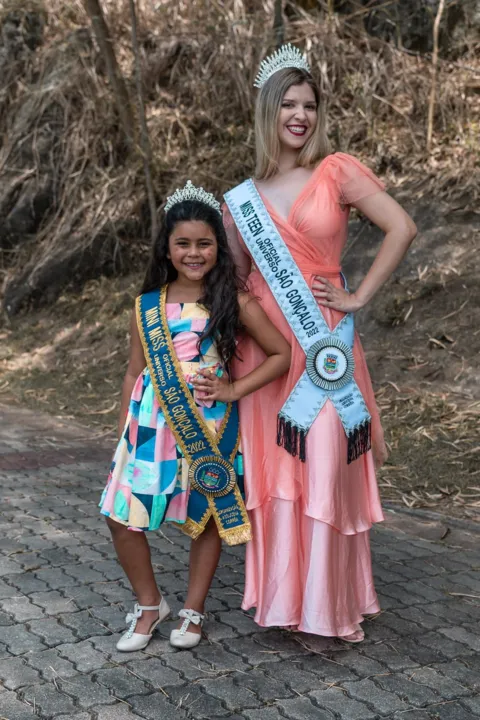 Laura Rosa Pitta e Luíza Sarment concorrem nas categorias Mini Miss e Miss Teen, respectivamente