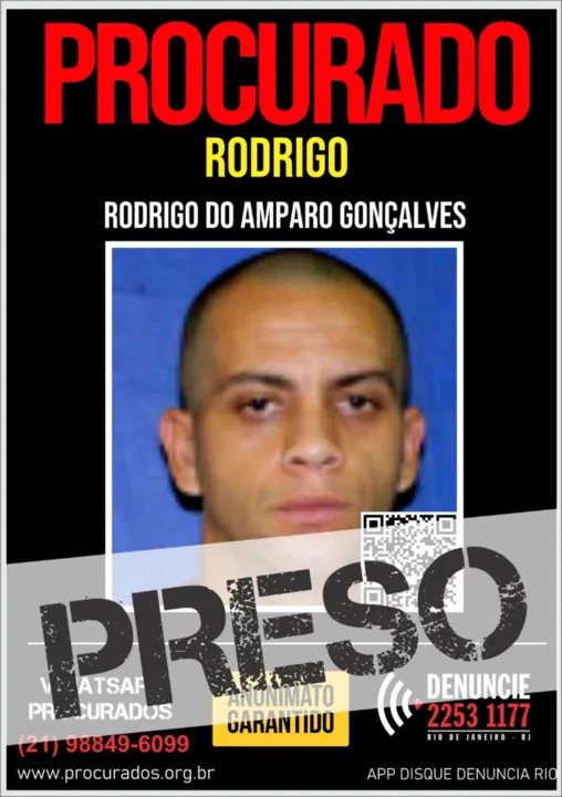 Rodrigo do Amparo Gonçalves, de 32 anos.
