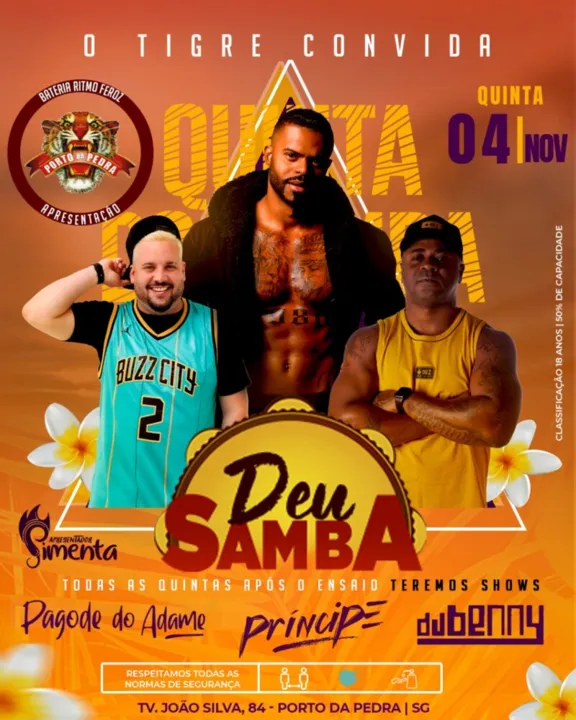 Será no dia 4 de novembro, a partir das 21 horas
