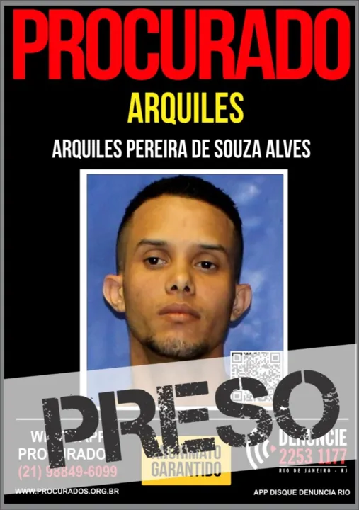 Arquiles foi localizado na Zona Norte do Rio 