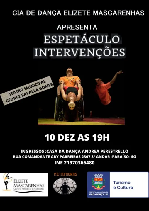 O evento ocorrerá às 19h