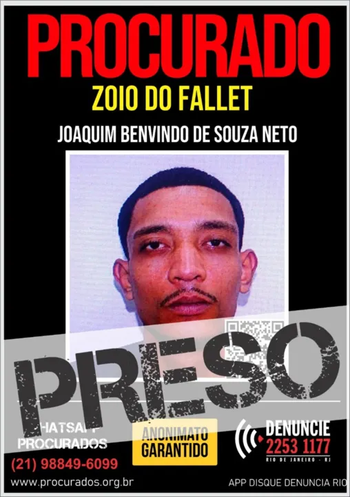 Zoio do Fallet foi preso em um bar localizado em Santo Cristo