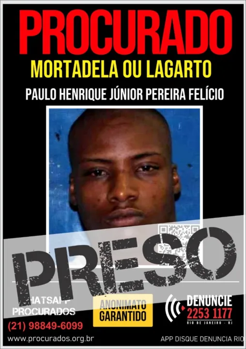 'Mortadela' foi preso com ajuda do Disque Denúncia
