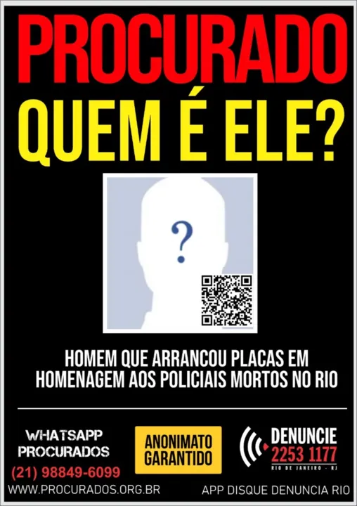 As placas foram instaladas pela ONG Rio de Paz às margens da Lagoa Rodrigo de Freitas, na Zona Sul do Rio