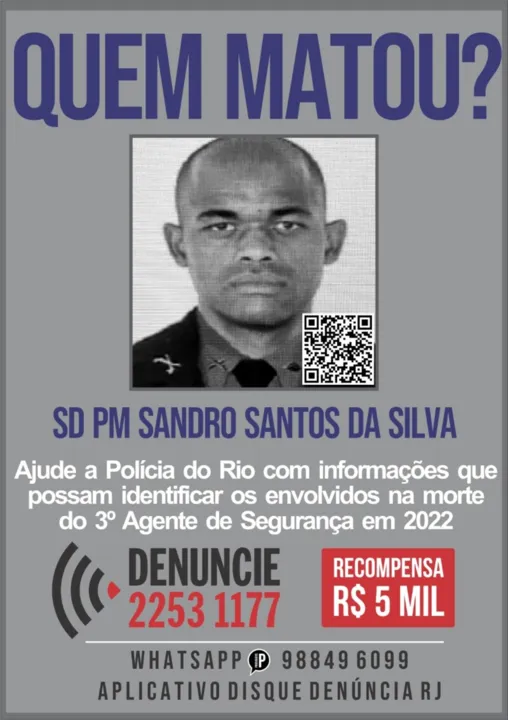 Cartaz emitido pelo Portal dos Procurados