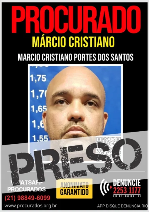 Márcio Cristiano foi preso nesta segunda-feira (31)