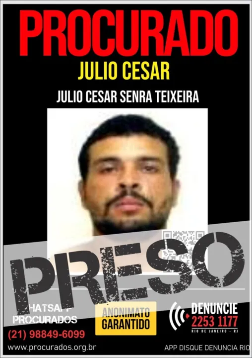 O preso foi encaminhado para uma unidade prisional, onde ficará à disposição da Justiça.