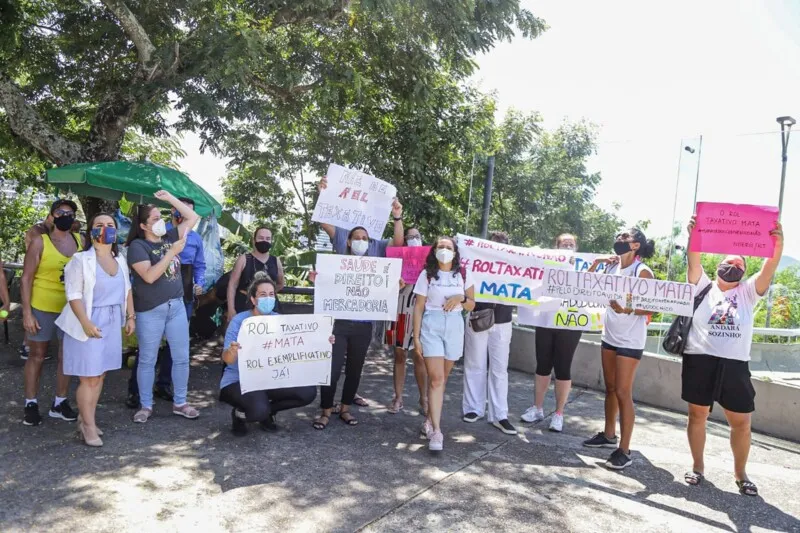 Manifestantes são contra o rol taxativo da ANS