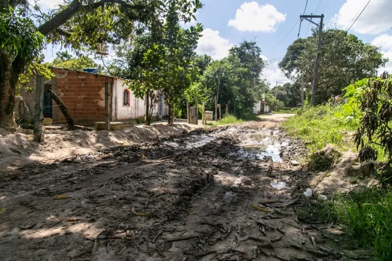 A vida dos moradores do local não é fácil