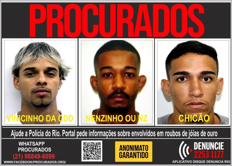 Segundo as investigações, esses criminosos seriam do Tangará/Karatê localizada na Comunidade Cidade de Deus