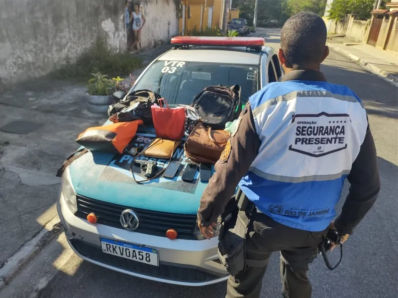 Polícia recuperou os pertences das vítimas