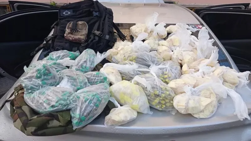 Material foi apreendido durante a ação