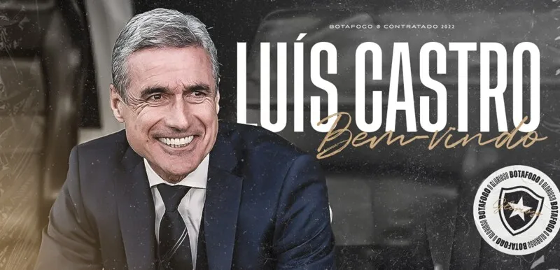 Luís Castro é anunciado no Botafogo