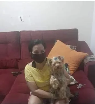 Babi foi achada por um casal de senhores 