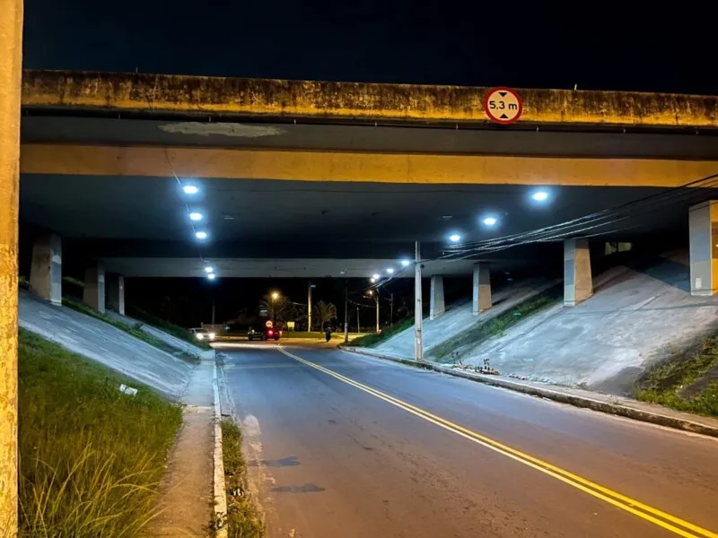 Outros viadutos da cidade já contam com lâmpadas LED, em Alcântara, Gradim, Santa Luzia e Colubandê