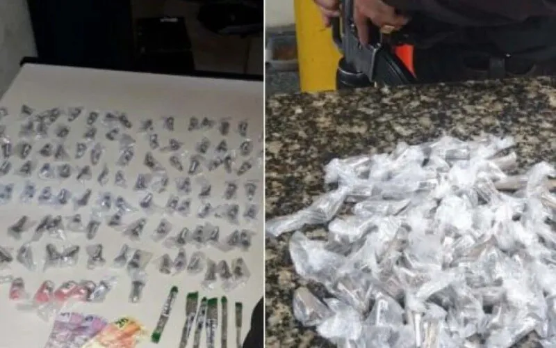 Criminoso e material apreendido foram levados para a 126ª DP (Cabo Frio)