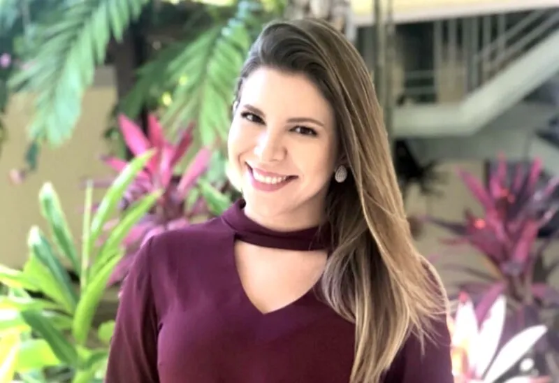 A repórter Marina Alves