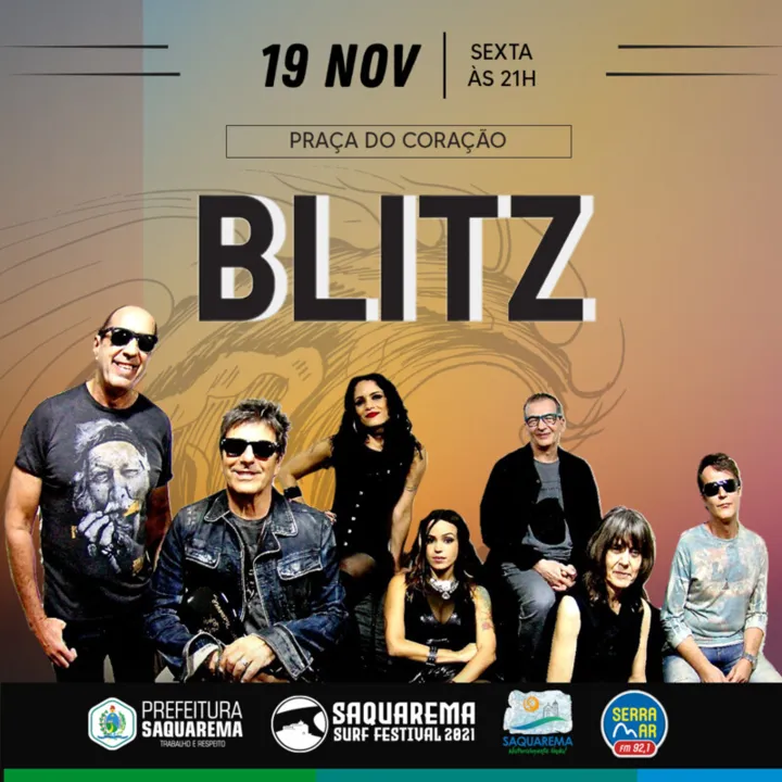 A banda subirá ao palco no dia 19/11 (sexta-feira), a partir das 21 horas, e promete trazer seus maiores sucessos